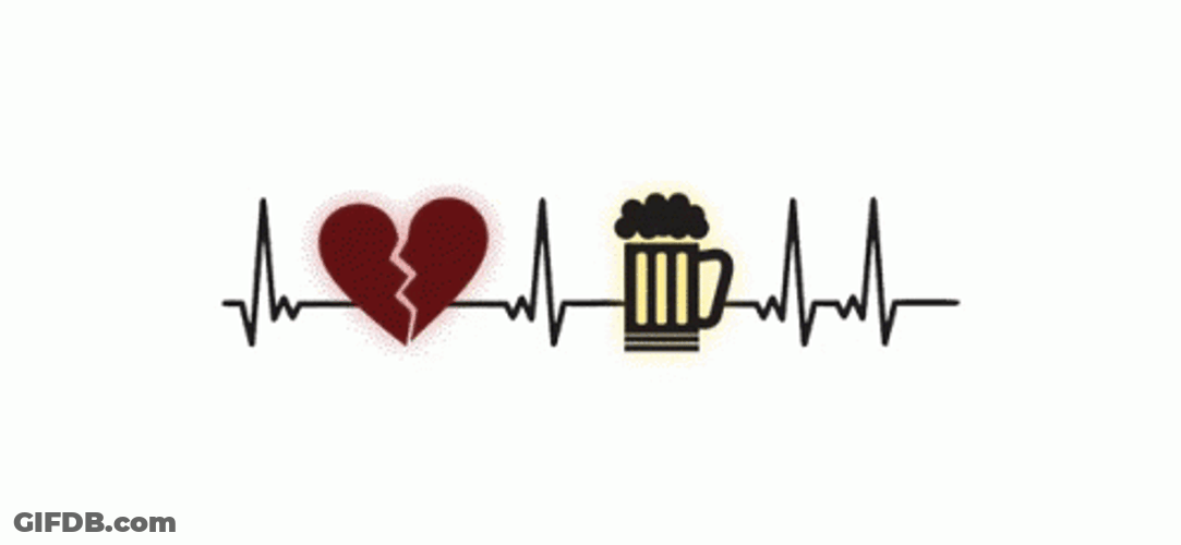 Broken Heart Beer GIF
