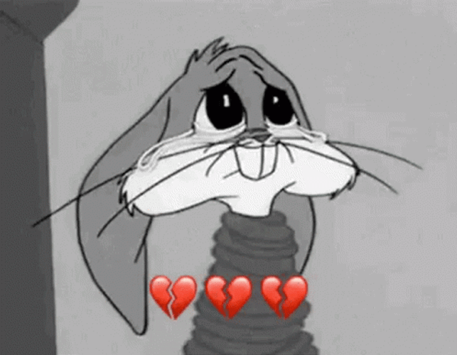 Broken Heart Bugs Bunny GIF