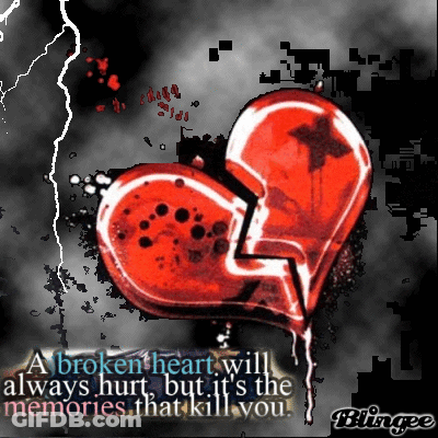 Broken Heart Hurts Memories Kill GIF