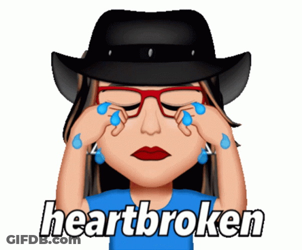 Broken Heart Memoji GIF