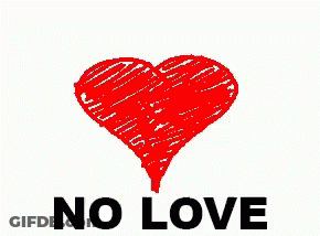 Broken Heart Saying No Love GIF