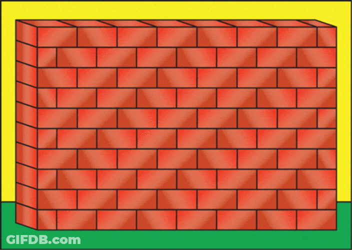 Broken Wall Of Brick GIF