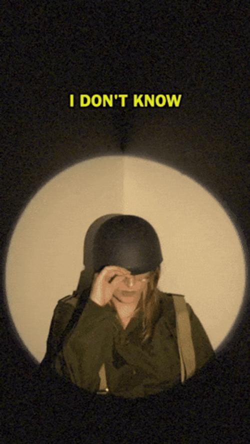 Broken Woman With Black Cap And Glasses GIF