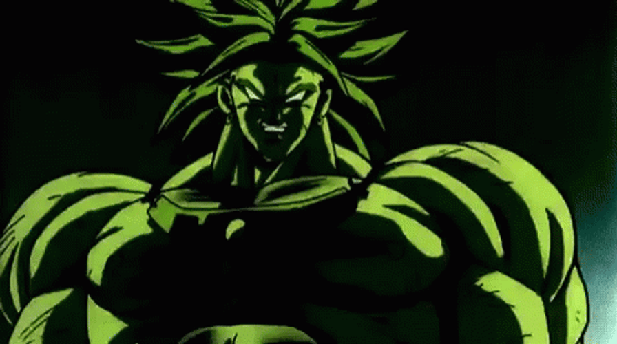Broly Activates Omega Blaster GIF