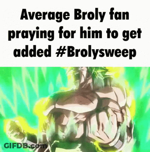 Broly Fan Praying For Addition GIF