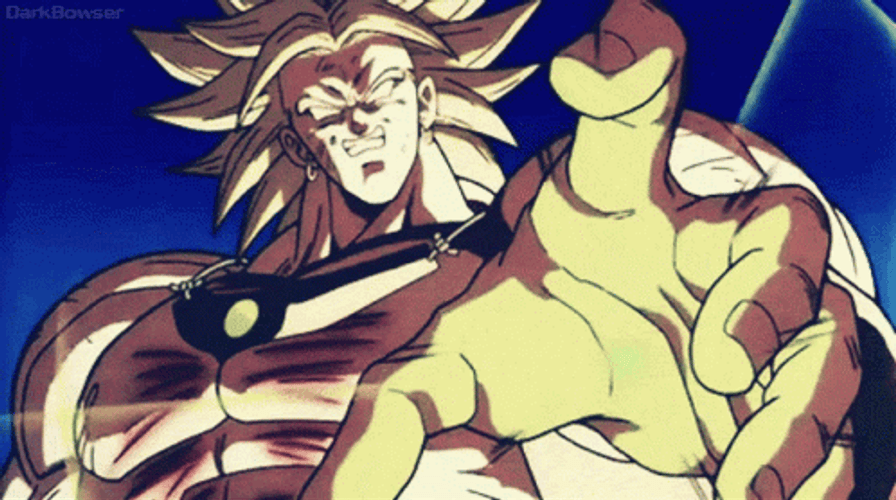 Broly Lime Green Energy GIF