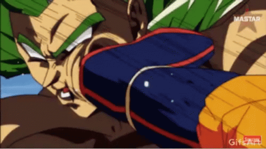 Broly Losing Vs Goku GIF