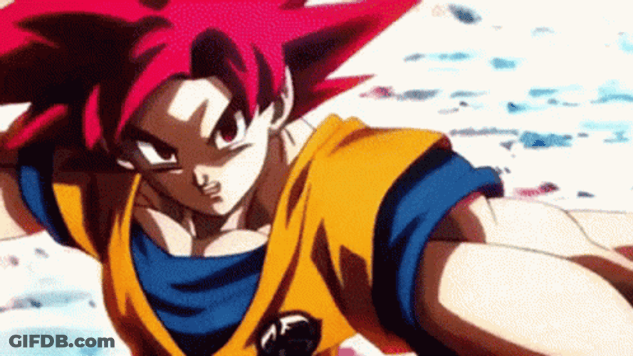 Broly Vs Goku Fighting GIF