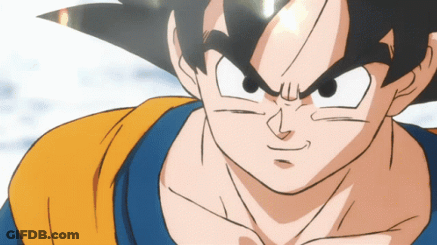 Broly Vs Goku Punch Mid Air GIF