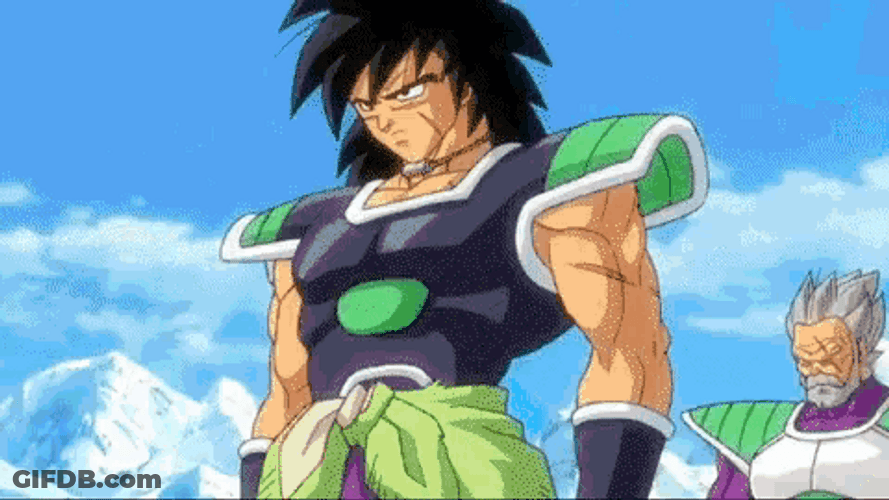 Broly Vs Goku Vegeta GIF