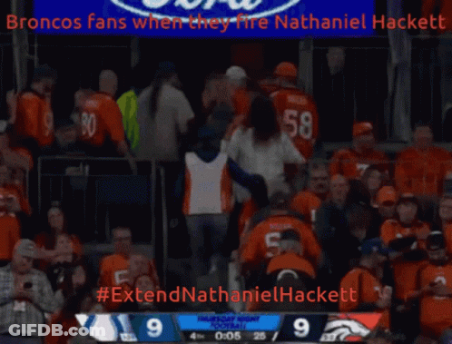 Broncos Fans Fire Nathaniel Hackett #ExtendNathanielHackett GIF