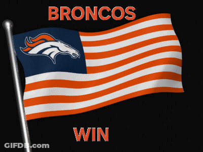 Broncos Flag Flying In Wind GIF