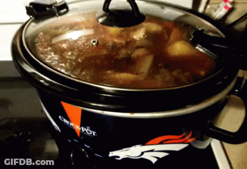 Broncos Logo Crock Pot Cooking GIF