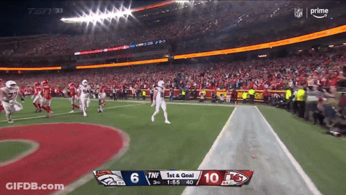 Broncos Vs Chiefs Football Score 6 To 10 GIF