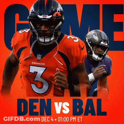 Broncos Vs Ravens Game Poster GIF