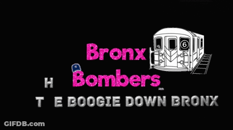 Bronx Bombers The Boogie Down Poster With Train GIF