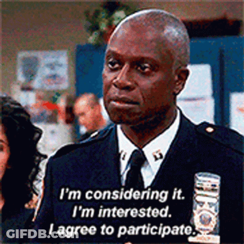 Brooklyn 99 Captain Holt Agreed To Participate GIF