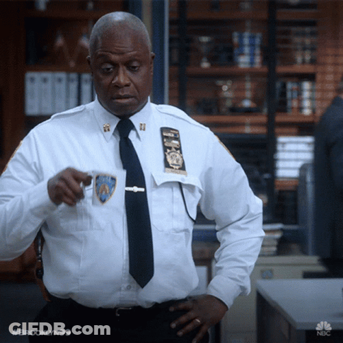 Brooklyn 99 Captain Holt Drinks Coffee GIF