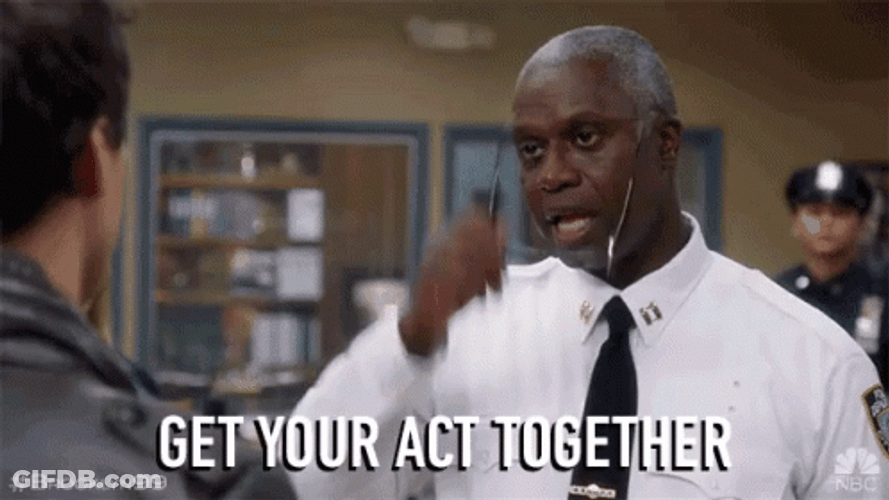 Brooklyn 99 Captain Holt Reprimands Detective Jake GIF