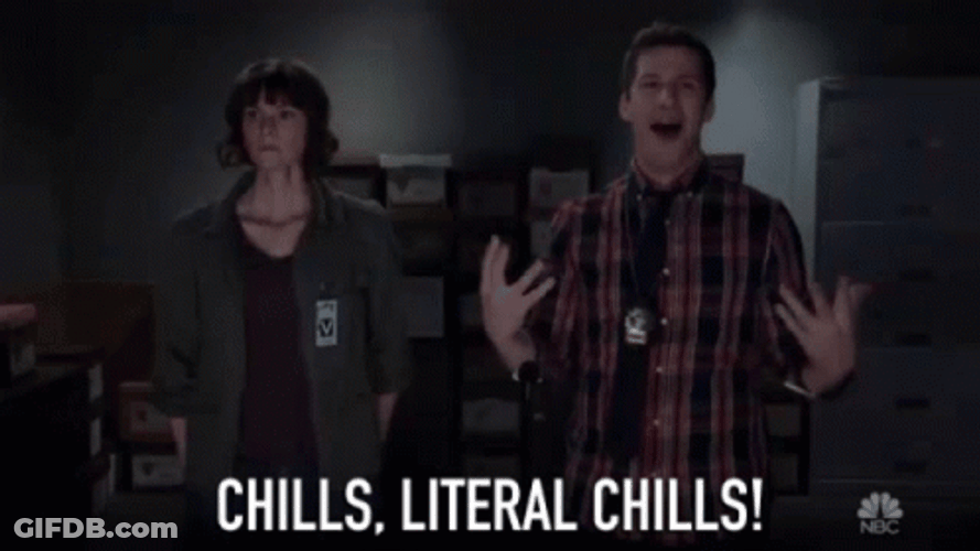 Brooklyn 99 Detective Jake Having Chills GIF