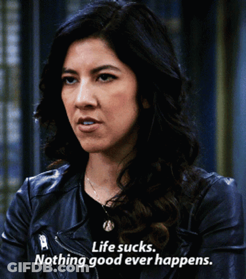 Brooklyn 99 Detective Rosa Life Sucks GIF