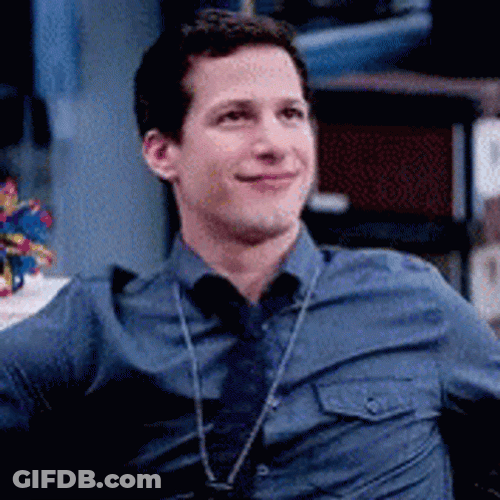 Brooklyn 99 Detective Unconsciously Smiling GIF
