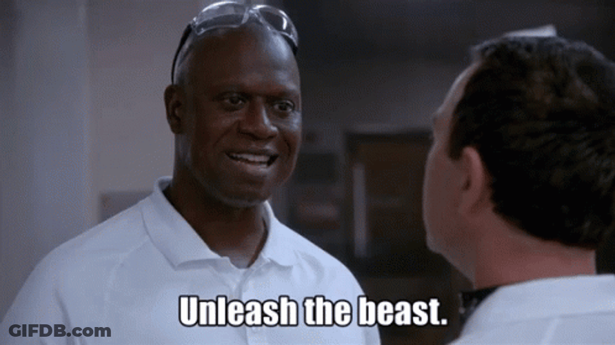 Brooklyn 99 Unleash The Beast Mode GIF