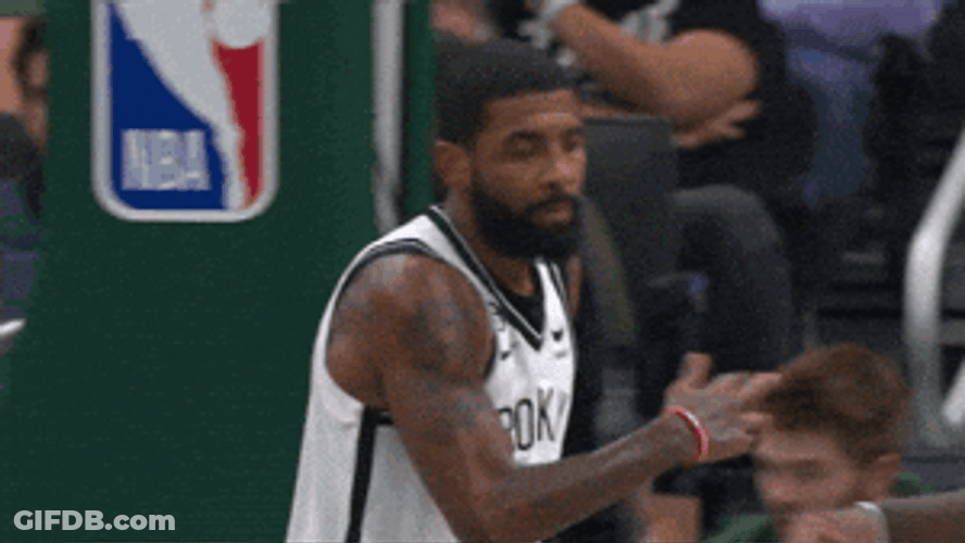 Brooklyn Nets Kyrie Irving Special Handshake GIF