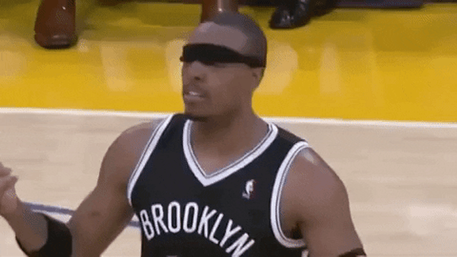 Brooklyn Nets Paul Pierce Funny Eye Patch GIF