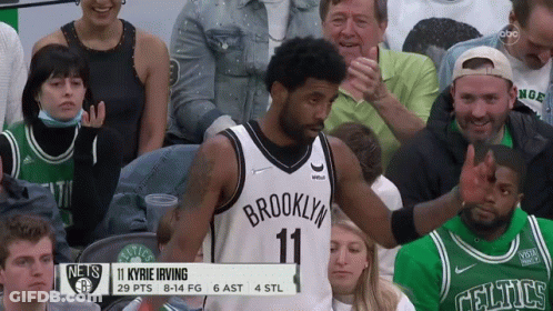 Brooklyn Nets Player High-Fiving Crowd GIF