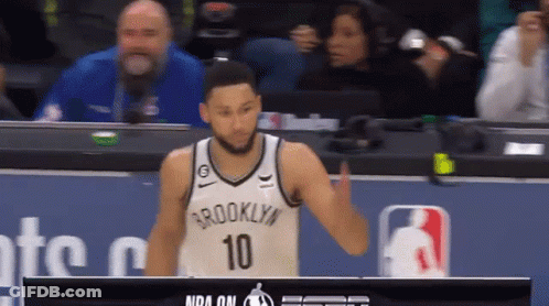 Brooklyn Nets Player In Front Of Monitor GIF