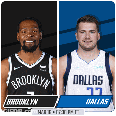 Brooklyn Nets Vs Dallas Mavericks March 16Th GIF