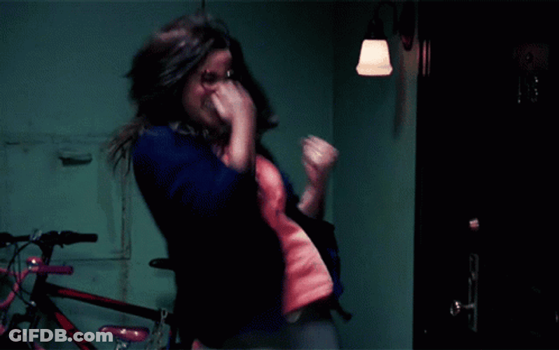 Brooklyn Nine Amy Santiago Happy Dance GIF