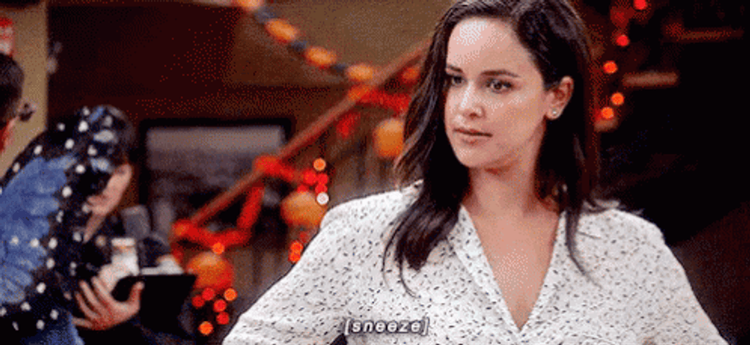 Brooklyn Nine Nine Amy Sneezing GIF