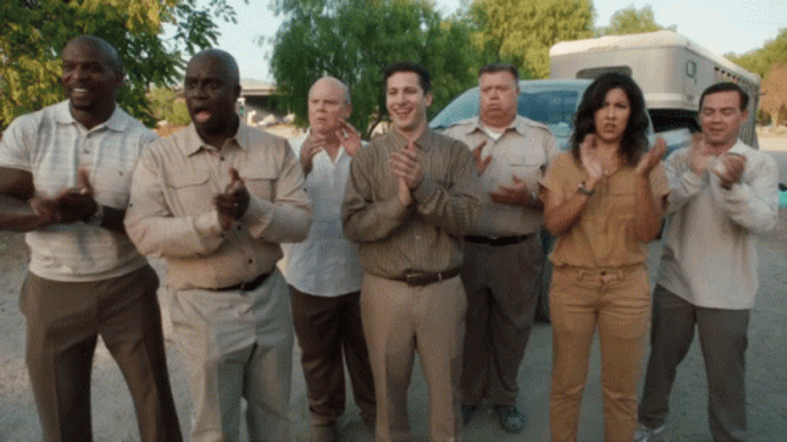 Brooklyn Nine Nine Crowd Applause GIF