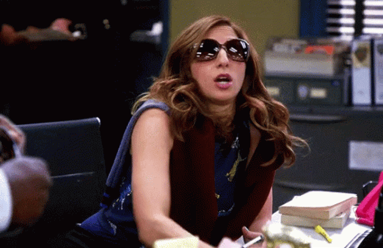 Brooklyn Nine Nine Gina Boom GIF