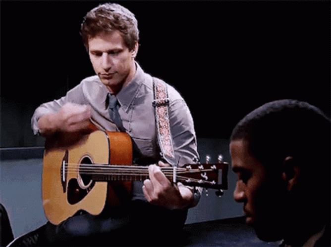 Brooklyn Nine Nine Jake Peralta Singing GIF