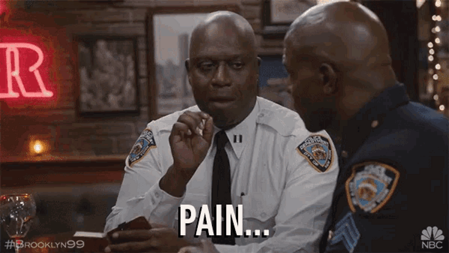 Brooklyn Nine Nine Jeffords Pain GIF
