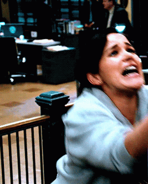 Brooklyn Nine Nine Terrified Amy Santiago GIF