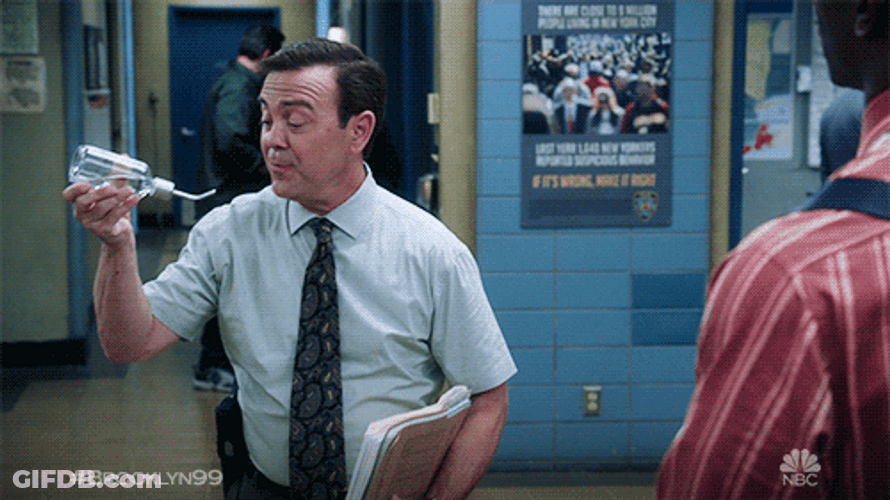 Brooklyn Nine-Nine Thirsty Charles Drink Water GIF