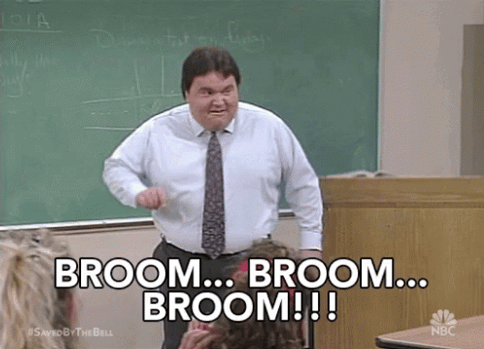 Broom Broom Broom Professor GIF