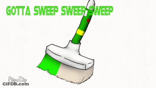 Broom Sweeping Gotta Sweep Sweep GIF