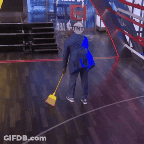 Broom The Floor Shaquille O'Neal GIF