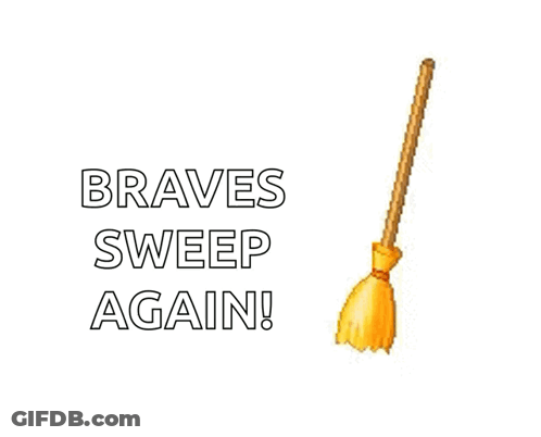 Broom With Braves Sweep Again GIF