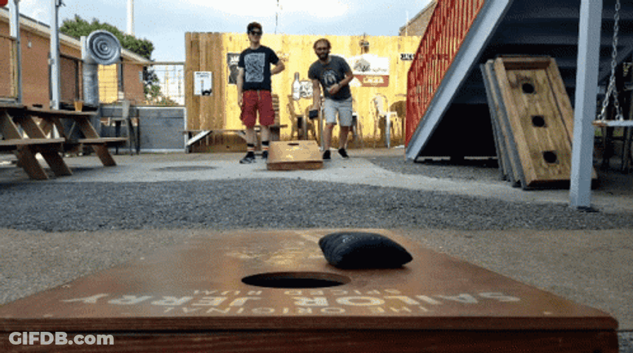 Bros Brew Panorama Cornhole GIF