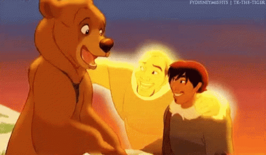 Brother Bear Hugging Each Other GIF
