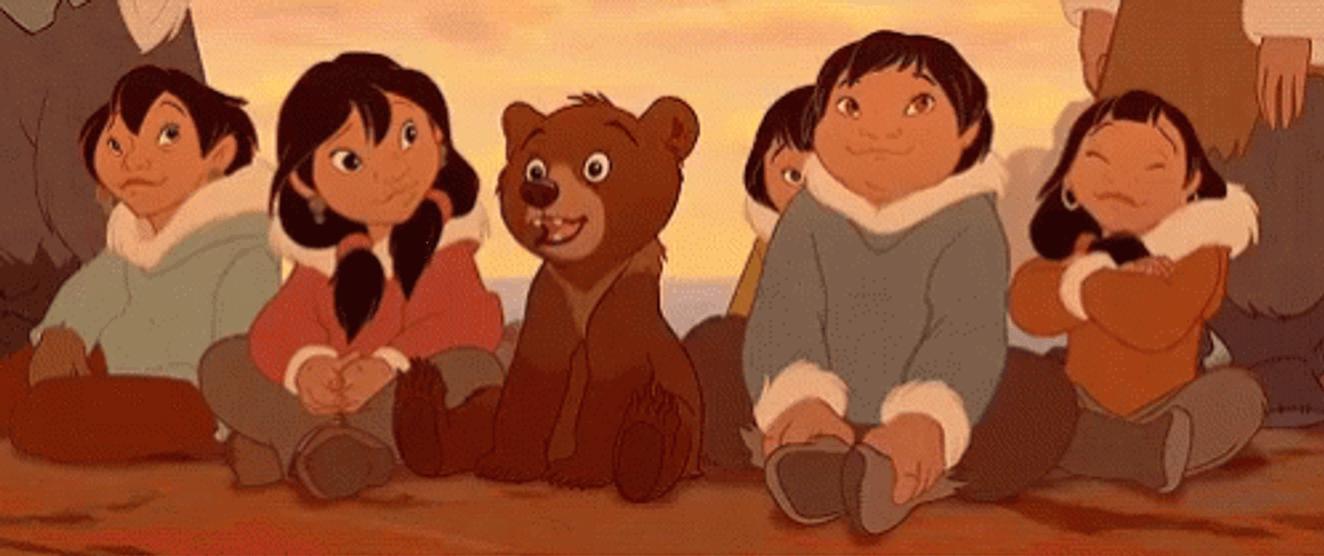 Brother Bear Koda Sitting GIF
