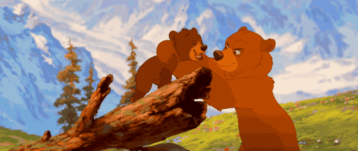 Brother Bear Picking Koda GIF
