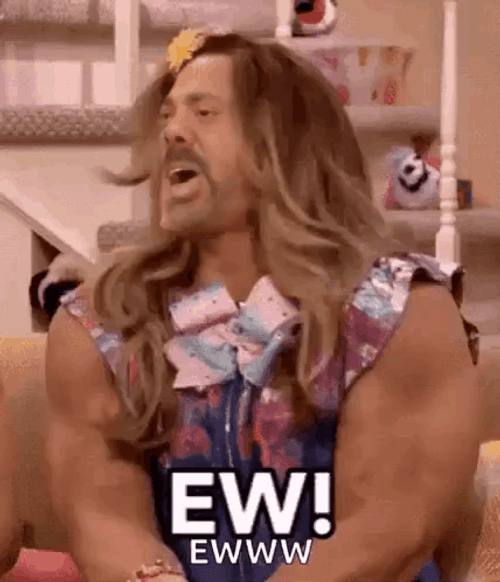 Brother Eww Man Wearing Lady Outfit GIF