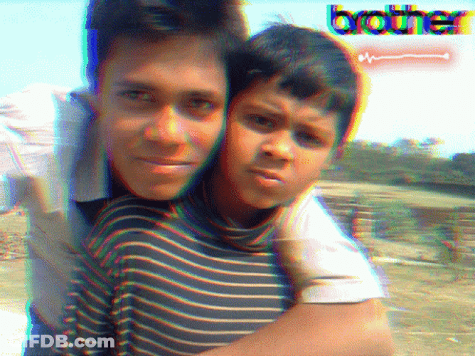 Brother Glitch Effect GIF
